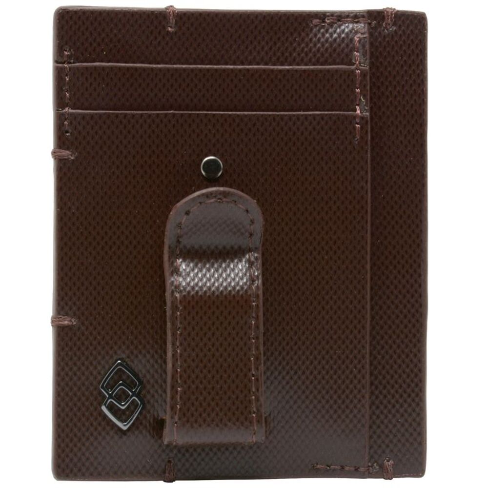 Alpine Swiss Double Diamond Mens RFID Money Clip Minimalist Front Pocket Wallet - Picture 5 of 5